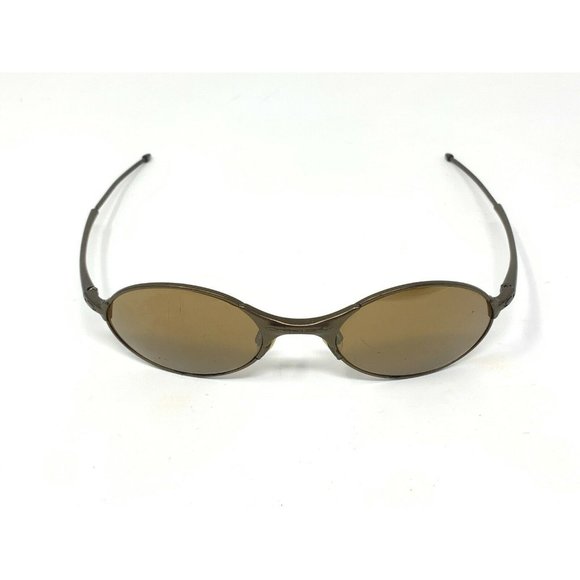 Oakley E wire Bronze Sunglasses Frames Only Scratched Lenses
